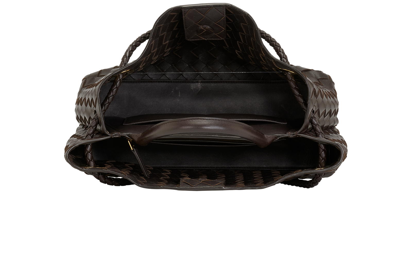 East-West Andiamo, &pound;2,200, Handbags, Brown, Leather, Inside view